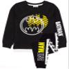 DC Comics Batman Pajamas Boys Kids Black Long Length T-Shirt Pjs 7-8 Years view 1
