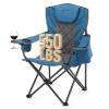 ARROWHEAD OUTDOOR Portable Deluxe Folding Camp Quad Chair w/Headrest, Glass & Cup Holders, Armest 6-can Cooler, Heavy Duty Carry Bag, 550 lbs Weight Capacity view 1
