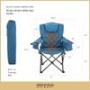 ARROWHEAD OUTDOOR Portable Deluxe Folding Camp Quad Chair w/Headrest, Glass & Cup Holders, Armest 6-can Cooler, Heavy Duty Carry Bag, 550 lbs Weight Capacity view 3