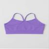 Kurve Girls' Underwear Crop Training Bra, Seamless Racerback Crop Top, UV Protective Fabric UPF 50+ (Made with Love in The USA), Lavender, Medium/Large (Ages 9-14) view 3