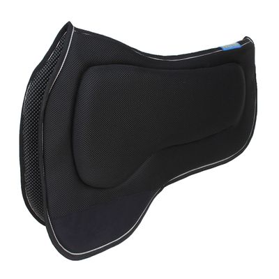 CHALLENGER 27"x18" Western Round Skirt Barrel Neoprene Saddle Pad Black 39199BK