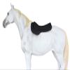 CHALLENGER 27"x18" Western Round Skirt Barrel Neoprene Saddle Pad Black 39199BK view 2