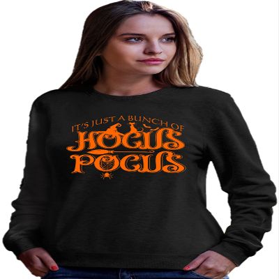 Go All Out 3X-Large Black Adult It's Just A Bunch Of Hocus Pocus Halloween Sweatshirt Crewneck