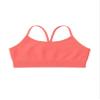 Kurve Girls' Underwear Crop Training Bra, Seamless Racerback Crop Top, UV Protective Fabric UPF 50+ (Made with Love in The USA), Neon Coral, Medium/Large (Ages 9-14) view 1