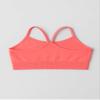 Kurve Girls' Underwear Crop Training Bra, Seamless Racerback Crop Top, UV Protective Fabric UPF 50+ (Made with Love in The USA), Neon Coral, Medium/Large (Ages 9-14) view 3