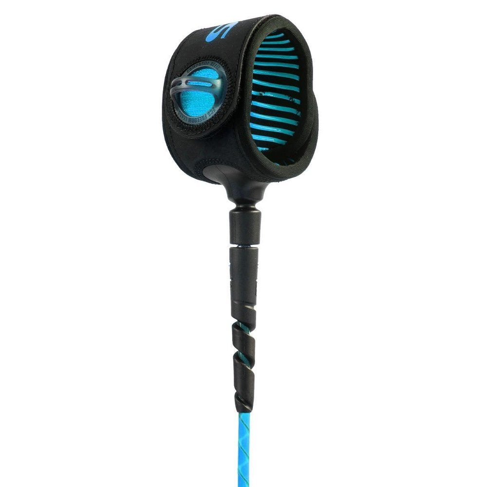 FCS Freedom Helix All Round Surf Leash (Blue, 6')
