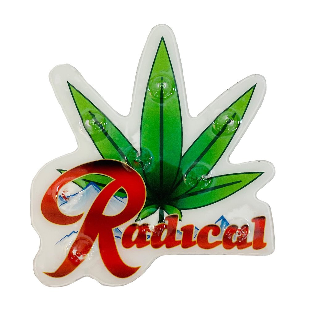 One Mfg Radical Leaf Snowboard Stomp Pad 5" x 4" - Lightweight, Anti-Slip, USA Made Traction