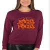 Go All Out 3X-Large Maroon Adult It's Just A Bunch Of Hocus Pocus Halloween Sweatshirt Crewneck view 4