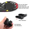BESTYMXY Bike Pedals Road Bike Pedals+Cleat Set+Cleat Cover with Road Bike Handlebar Tapes(White) view 4