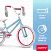 Huffy Illuminate 20 Girls Bike, Sky Blue Frame with Butterfly Graphics, Kickstand Included, Streamers and Chain Guard, White Tires and Pink Rims view 2