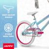 Huffy Illuminate 20 Girls Bike, Sky Blue Frame with Butterfly Graphics, Kickstand Included, Streamers and Chain Guard, White Tires and Pink Rims view 3