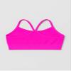 Kurve Girls' Underwear Crop Training Bra, Seamless Racerback Crop Top, UV Protective Fabric UPF 50+ (Made with Love in The USA), Neon Fuschia, Medium/Large (Ages 9-14) view 3