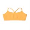Kurve Girls' Underwear Crop Training Bra, Seamless Racerback Crop Top, UV Protective Fabric UPF 50+ (Made with Love in The USA), Neon Orange, Medium/Large (Ages 9-14) view 1