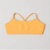 Kurve Girls' Underwear Crop Training Bra, Seamless Racerback Crop Top, UV Protective Fabric UPF 50+ (Made with Love in The USA), Neon Orange, Medium/Large (Ages 9-14) view 2