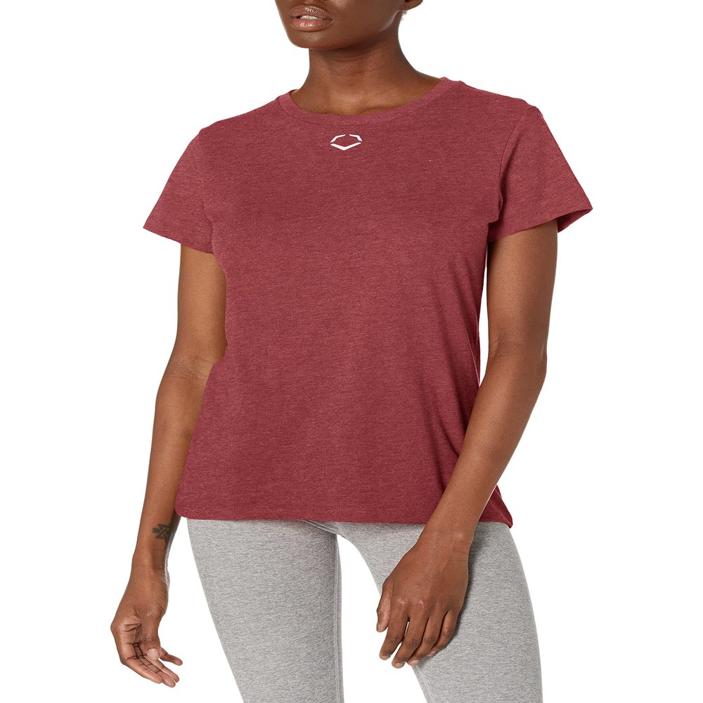 EvoShield Women's Standard Short Sleeve, Cardinal, Small