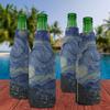 The Starry Night (1889) Zipper Bottle Cooler - Set of 4 view 3