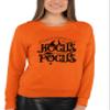 Go All Out X-Large Orange Adult It's Just A Bunch Of Hocus Pocus Halloween Sweatshirt Crewneck view 4