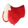 CHALLENGER Horse English Quilted Correction Wither Relief Half Pad Red 72TS32RD view 1