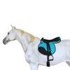 CHALLENGER Horse English Western Trail Fleece Padded Adjustable Bareback Saddle Pad Turquoise 39TS05TR view 3