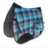CHALLENGER Horse English All-Purpose Neoprene Shock Absorbing Turquoise Plaid Saddle Pad 72TS29TR view 1