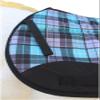 CHALLENGER Horse English All-Purpose Neoprene Shock Absorbing Turquoise Plaid Saddle Pad 72TS29TR view 4