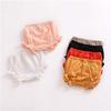 EISHOW Infant Baby Soft Ruffle Shorts Bloomers Toddler Boy Girl Solid Cotton Linen Blend Basic Bottom Cute Loose Harem Shorts (6-12 Months,B-Black) view 4