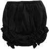 EISHOW Infant Baby Soft Ruffle Shorts Bloomers Toddler Boy Girl Solid Cotton Linen Blend Basic Bottom Cute Loose Harem Shorts (1-2 Years,B-Black) view 1