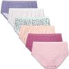Fruit of the Loom Women's Cotton Brief Panty Assorted - 6 Pack, 6DBRIA1, Assorted, 8 view 1