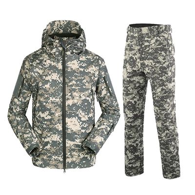 Lilychan Mens Military Soft Shell Tactical Jacket and Pants Set Waterproof Mountain Snow Snowboard Jacket Winter Outdoor Windproof Snowsuit (ACU, X-Large)