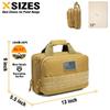 DBTAC Range Bag Medium for 2~4 Pistol + Soft Handgun Case XS for 1~2 Pistol (Brown) view 4