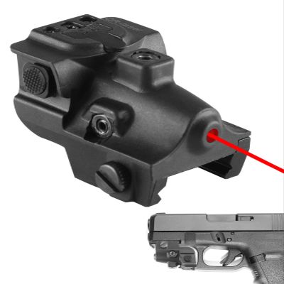 QR-Laser Red Laser Sight Ultra Compact Tactical Pistol Laser Sight Shockproof Rechargeable Red Dot Sight Used for Pistols and Rifles with Picatinny Rail
