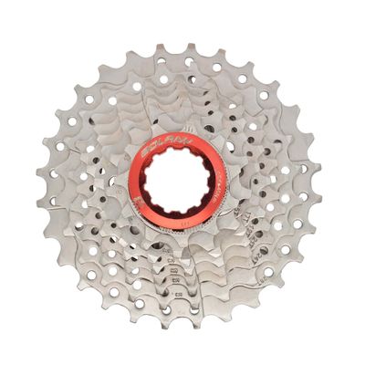 Road Bike Freewheel 8 Speed 11-28T Cassette Gear Steel Silver MTB Bike Sprocket Wheel for Shimano Sram System (8Speed 11-28T Red)