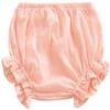 EISHOW Infant Baby Soft Ruffle Shorts Bloomers Toddler Boy Girl Solid Cotton Linen Blend Basic Bottom Cute Loose Harem Shorts (2-3 Years,B-Pink) view 1