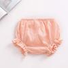 EISHOW Infant Baby Soft Ruffle Shorts Bloomers Toddler Boy Girl Solid Cotton Linen Blend Basic Bottom Cute Loose Harem Shorts (2-3 Years,B-Pink) view 2