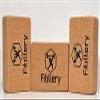 Fitillery Yoga Block, Resilient Material, Easy to Grip, Comfortable Edges - 2 PACK (CORK) view 4