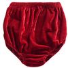 EISHOW Infant Baby Soft Ruffle Shorts Bloomers Toddler Boy Girl Solid Cotton Linen Blend Basic Bottom Cute Loose Harem Shorts (0-6 Months,A-Red) view 1