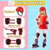 BURSUN Kids Bike Helmet Set Toddler Helmet Kids Helmet Adjustable for Ages 2-3-5-8-14 with Knee Elbow Wrist Pads, Multi-Sport Protective Gear for Cycling Skateboard Scooter Skating Boys Girls view 2