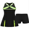 TiaoBug Youth Girls Golf Tennis Dress with Shorts Outfits Kids Tennis Tank Top Skirt Active Sports Dress Set Activewear Black 6 Years view 4