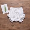 EISHOW Infant Baby Soft Ruffle Shorts Bloomers Toddler Boy Girl Solid Cotton Linen Blend Basic Bottom Cute Loose Harem Shorts (2-3 Years,C-White) view 2