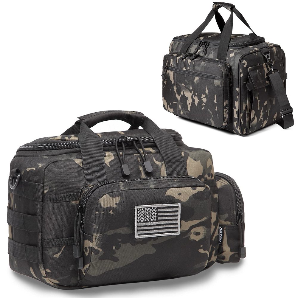 DBTAC Range Bag Small for 2X Pistol+ Range Bag Large for 4+ Pistol (Charcoal Camo)