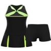 Hansber Kids Girls Sleeveless Tennis Golf Dress Outfits Athletic Tank Top and Skirt with Built in Shorts Tracksuit Sets Open_Back_b 8 Years view 2