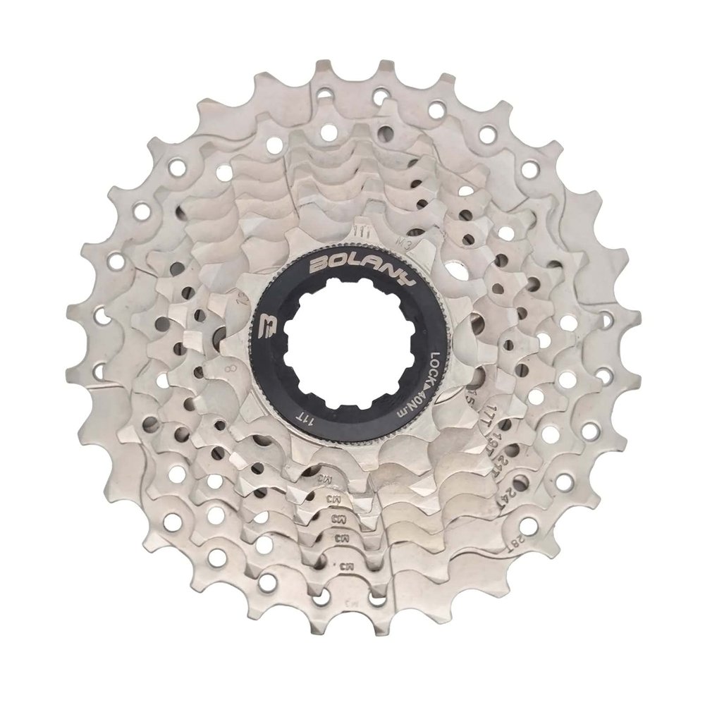TUCKE Road Bike Freewheel 8 Speed 11-28T Cassette Gear Steel Silver MTB Bike Sprocket Wheel for Shimano Sram System (8Speed 11-28T Black), One Size
