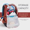 Unigear Ski Backpack, 22L Snowboard Travel Backpack 900D Polyester Waterproof for Snowboard, Ski, Camping, Hiking (Red) view 3