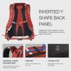 Unigear Ski Backpack, 22L Snowboard Travel Backpack 900D Polyester Waterproof for Snowboard, Ski, Camping, Hiking (Red) view 4