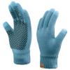 ViGrace Winter Touchscreen Gloves for Men & Women with 3 Fingers Dual-layer Touch Screen Warm Lined Anti-Slip Thermal Knit Driving Texting Glove(Blue, Medium) view 1