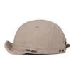 CLAPE Cotton Baseball Caps Short Brim Soft Cap Low Profile Dad Hats Mens Short Bill Caps Flat Snapback Hats for Daily Wear (DY06-Beige) view 1