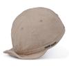CLAPE Cotton Baseball Caps Short Brim Soft Cap Low Profile Dad Hats Mens Short Bill Caps Flat Snapback Hats for Daily Wear (DY06-Beige) view 2