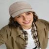 CLAPE Cotton Baseball Caps Short Brim Soft Cap Low Profile Dad Hats Mens Short Bill Caps Flat Snapback Hats for Daily Wear (DY06-Beige) view 4