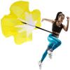 Resistance Parachute Running Umbrella, 57'' Speed Training Resistance Parachute, Resistance Training Tool, Running Parachute Resistance Trainer(Color:Yellow) view 1