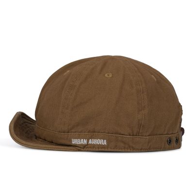 CLAPE Short Brim Baseball Cap Cooling Dad Hats Chill Cap Unstructured Trucker Hat Baseball Style Hat (DY06-Khaki)